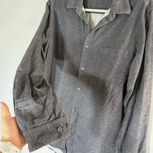 Theory Irving Maxson Button Down Long Sleeve 100% Brushed Cotton Flannel - Picture 3 of 6